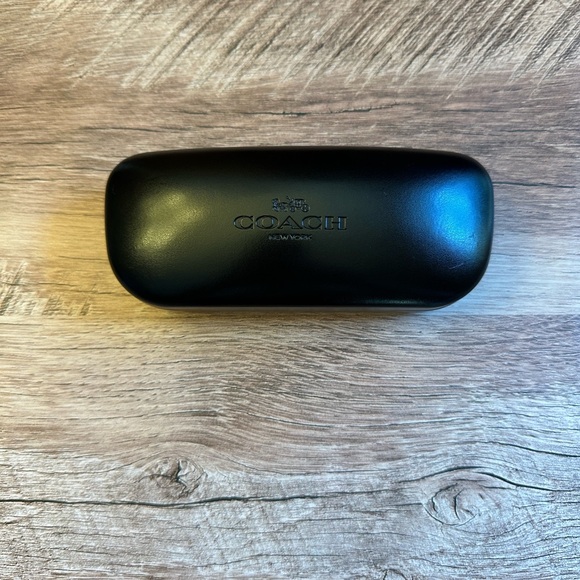 RARE Excellent Condition Coach Leather Black Hard Eyeglass Case - Picture 1 of 5